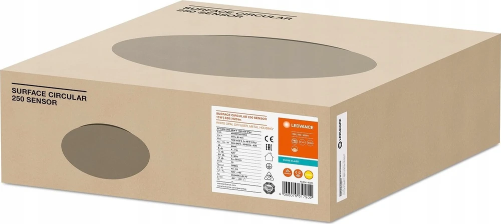 Lubinis šviestuvas Osram 13W LED plafonai SURFACE CIRCLULAR 250, baltas, 4000K