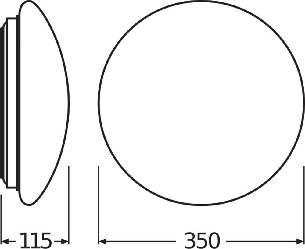 Lubinis šviestuvas Ledvance 18W LED plafonai SURFACE CIRCLULAR 350, baltas, 4000K