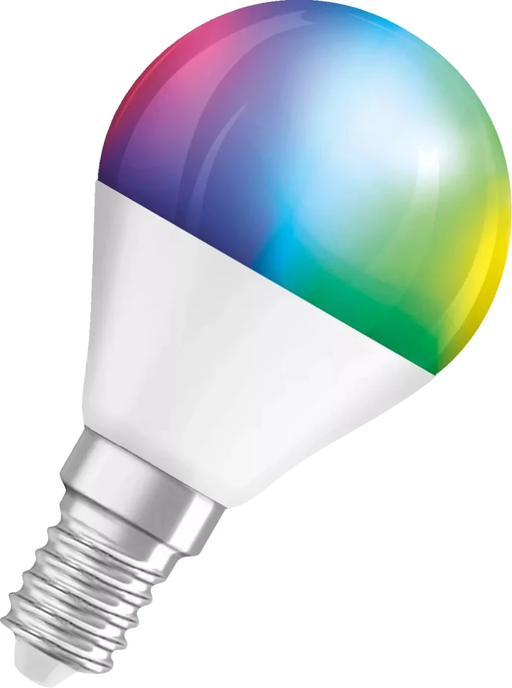 LEDVANCE SMART+ MATTER daugiaspalvė klasikinė P40 4.9W - E14 išmanioji lemputė