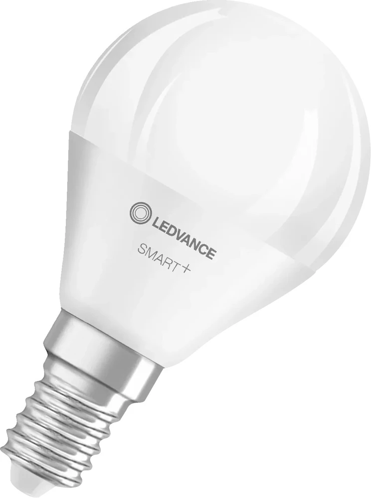LEDVANCE SMART+ MATTER daugiaspalvė klasikinė P40 4.9W - E14 išmanioji lemputė