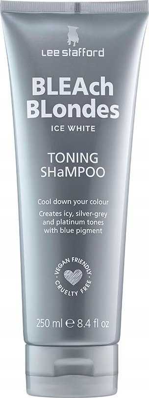 Lee Stafford - „Bleach Blondes Ice Baltas“ toninis šampūnas 250 ml