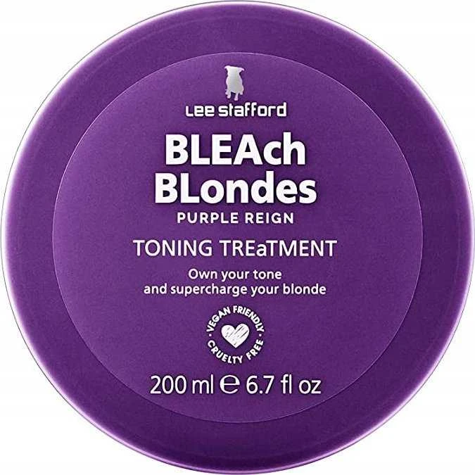 Lee Stafford - „Bleach Blondes Violetinė“ tonizuojanti kaukė plaukams, 200 ml