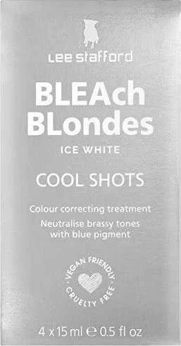 Lee Stafford - „Bleach Blondes Ice Baltas“ šaltieji dažai 4 x 15 ml