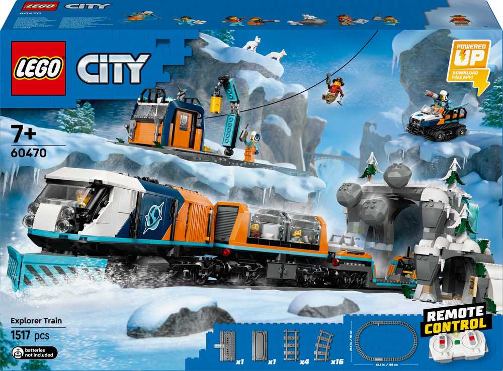LEGO® Klocki Miesto blokai Arkties tyrinėtojų poliarinis ekspresas 60470