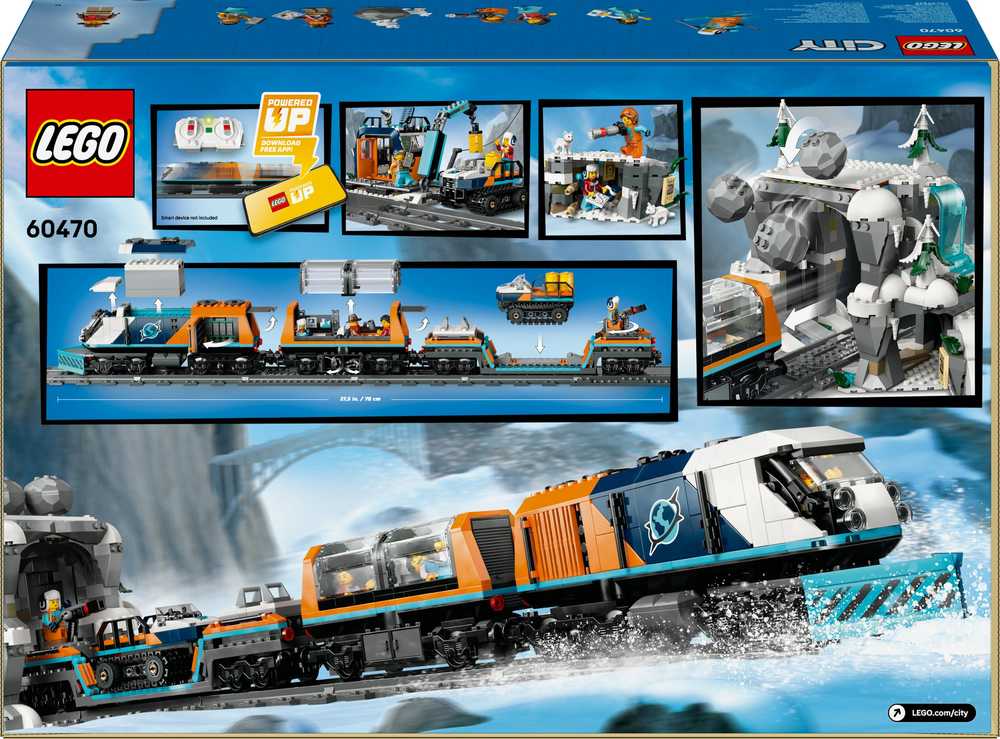 LEGO® Klocki Miesto blokai Arkties tyrinėtojų poliarinis ekspresas 60470