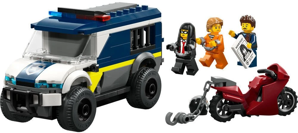 „LEGO® City“ policijos kalinių gabenimo furgonas, konstravimo žaislas, 60479
