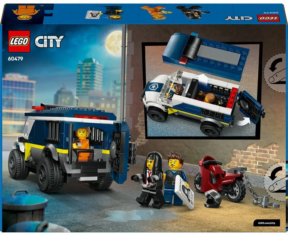 „LEGO® City“ policijos kalinių gabenimo furgonas, konstravimo žaislas, 60479