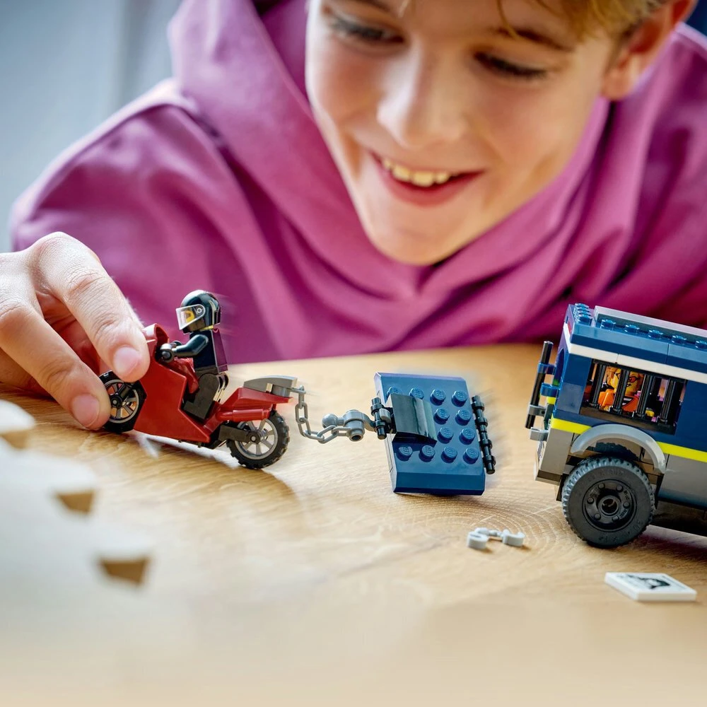 „LEGO® City“ policijos kalinių gabenimo furgonas, konstravimo žaislas, 60479