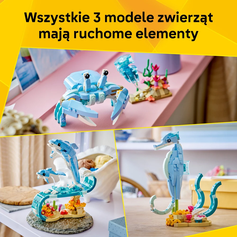 LEGO® Creator 3 in 1 Jūrų gyvūnai: gražūs delfinai 31385
