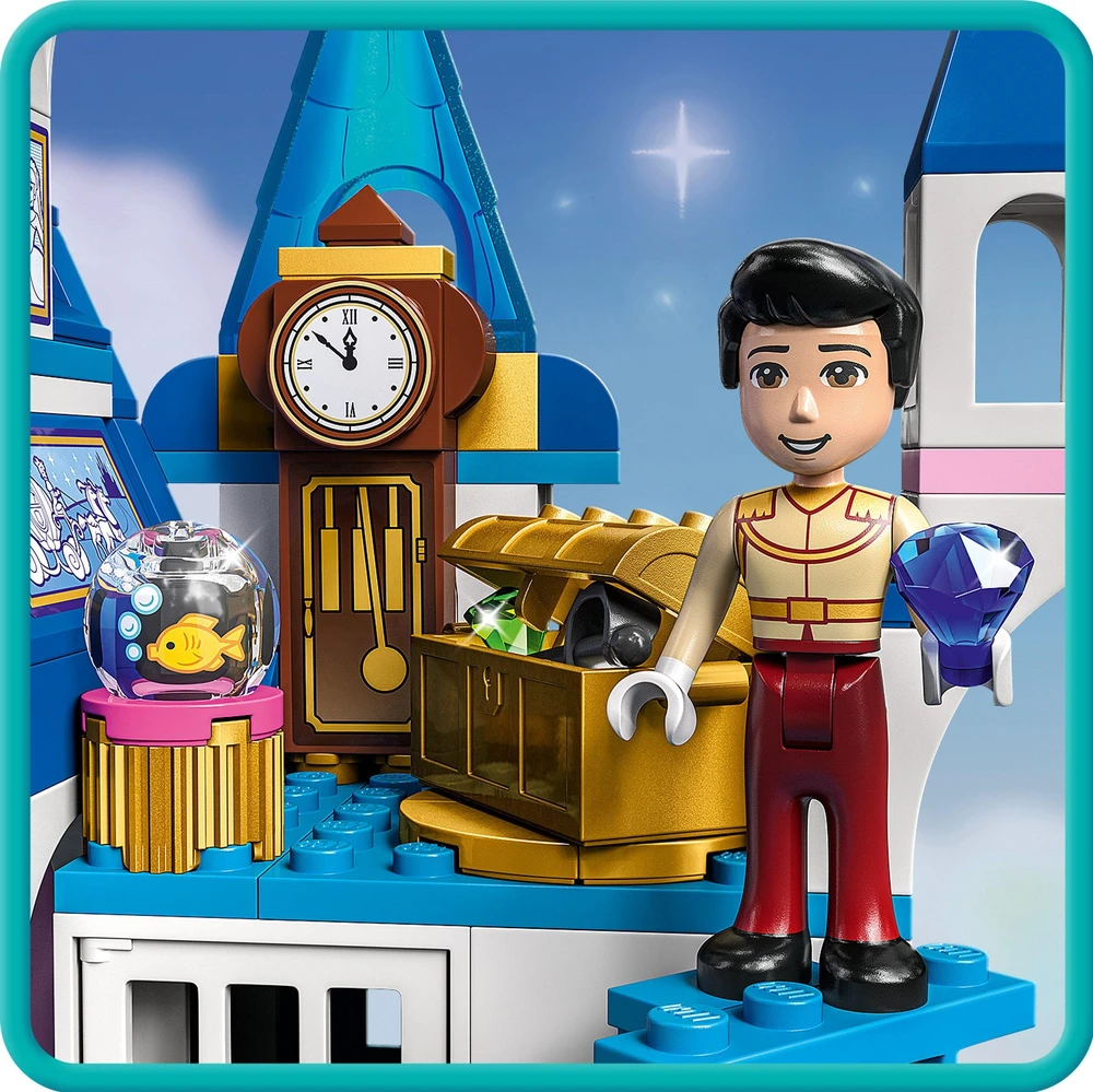 LEGO® ǀ Disney Pelenės ir Žavingojo princo pilis 43206 konstravimo rinkinys (365 dalys) 43206