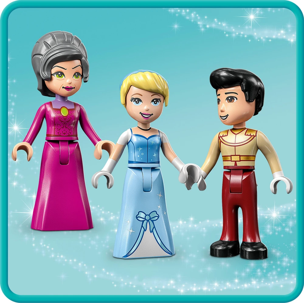 LEGO® ǀ Disney Pelenės ir Žavingojo princo pilis 43206 konstravimo rinkinys (365 dalys) 43206