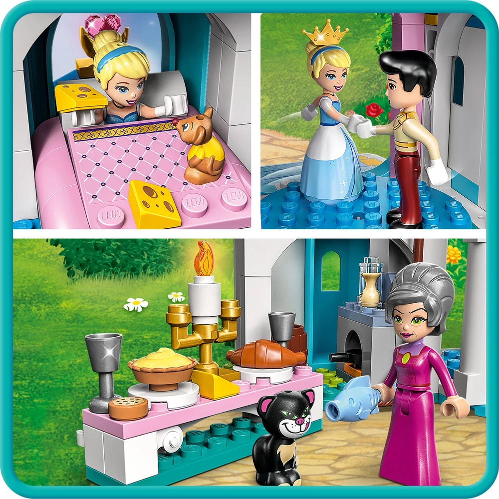 LEGO® ǀ Disney Pelenės ir Žavingojo princo pilis 43206 konstravimo rinkinys (365 dalys) 43206