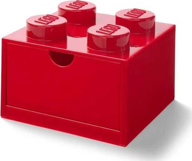 LEGO Brick 4 Desk Drawer raudona