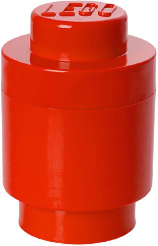 LEGO Storage Brick 1 Round raudona