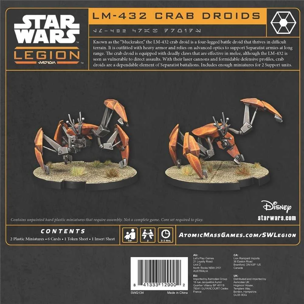 LEGO® Fantasy Flight Games Žvaigždžių karų legionas - LM-432 krabų droidai