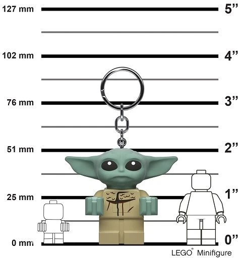 LEGO Star Wars Baby Yoda raktų pakabukas su žibintuvėliu LGL-KE179