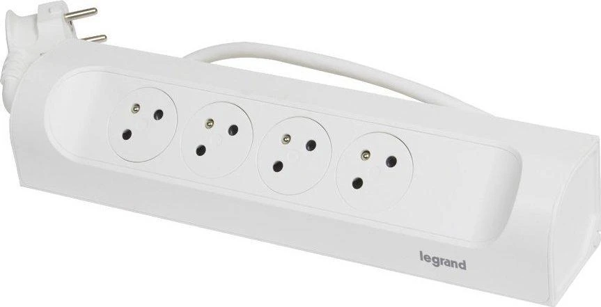 Legrand Kampinis ilgintuvas 4x2p+su 1m baltas