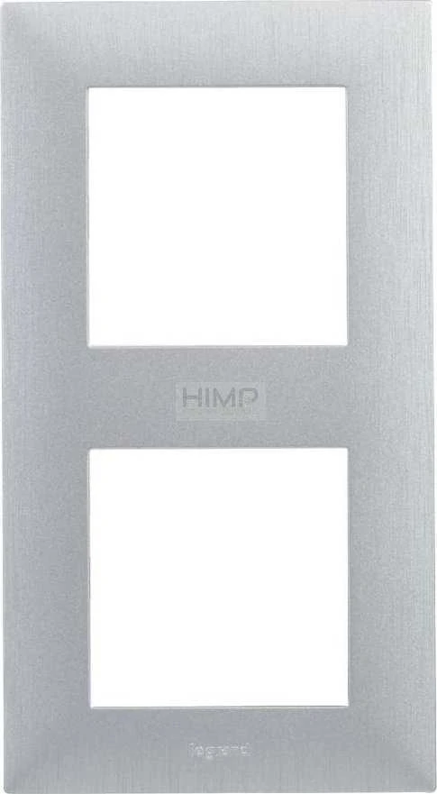 Legrand Dvigubas rėmas Legrand Niloe Step 863892 šlifuotas aliuminis