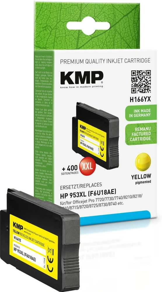 Legrand KMP 1748,4009, didelės (XL) talpos, geltonas, pigmentinis rašalas, 30 ml, 2000 puslapių
