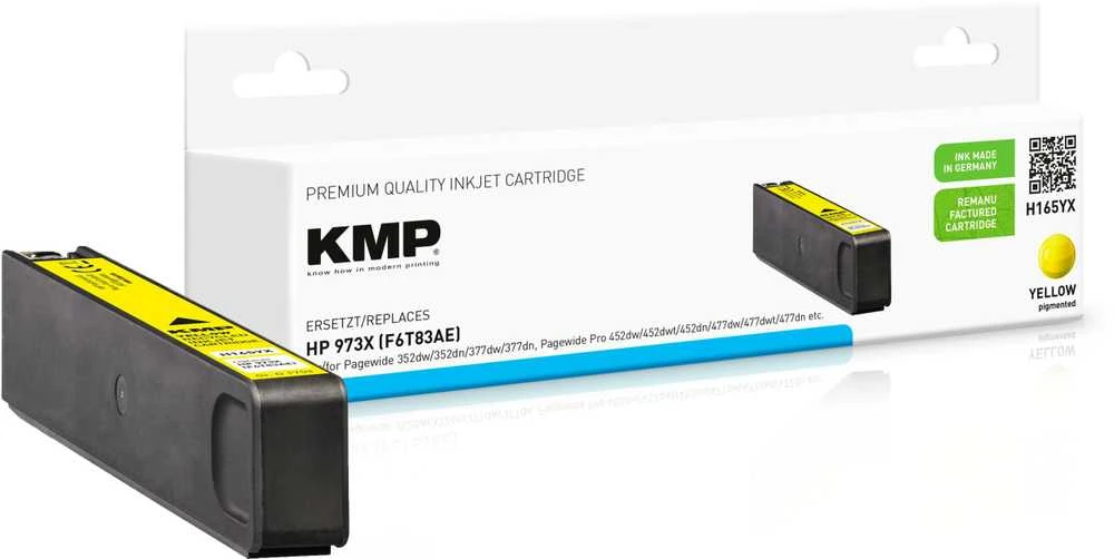 Legrand KMP H165YX, didelės (XL) talpos, geltonas, pigmentinis rašalas, 111,5 ml, 7000 puslapių