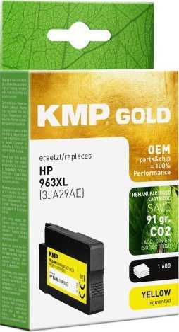 Legrand KMP rašalo kasetė geltona, suderinama su HP 3JA29AE 963 XL