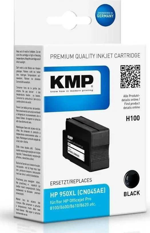 Legrand KMP Rašalo kasetė H100 juoda, suderinama su HP CN 045 AE - 1722,4001