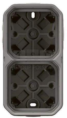 Legrand DĖŽĖ N/T 2 KAMPINIS KABELIS PILKAS N.PLEXO55