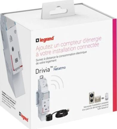 Legrand Matavimo modulis prijungtas EMDx3 su Netatmo - 110-240ACV 1 uždaros srovės ritė 80A 412015