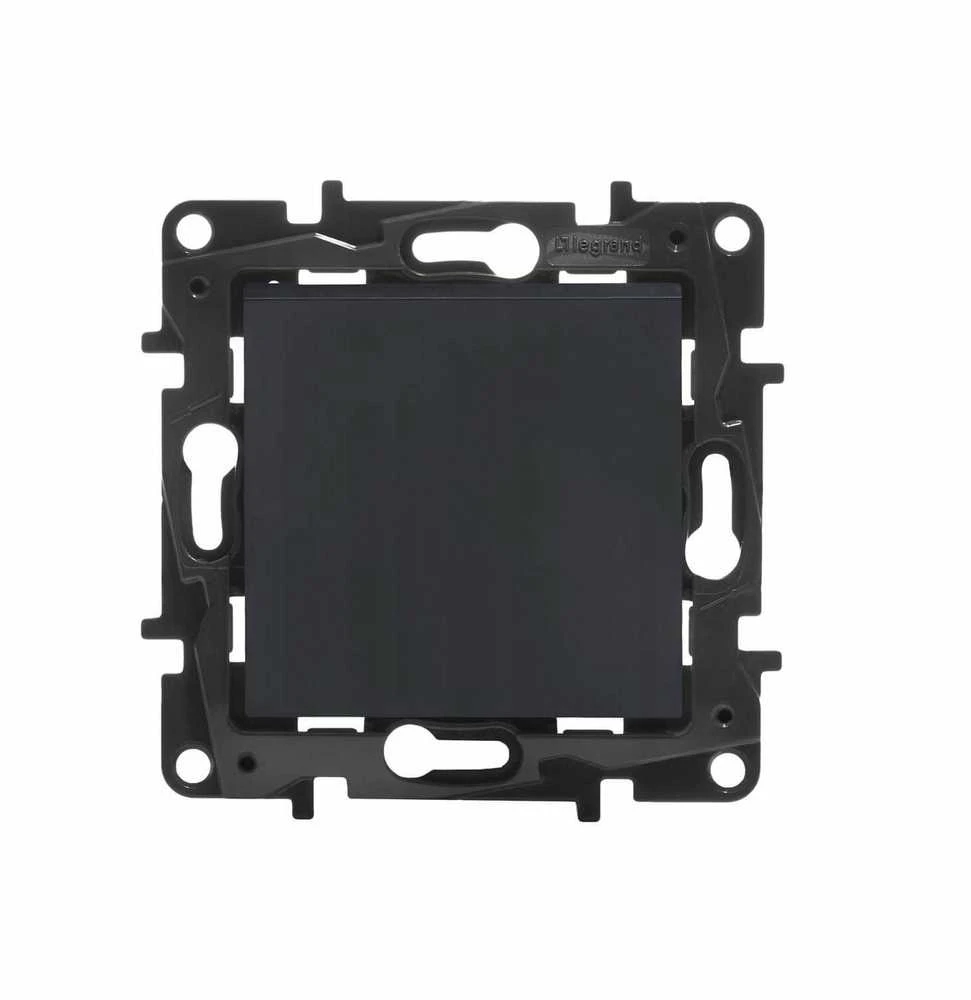 Perjungiklis LEGRAND NILOE STEP, juodos spalvos