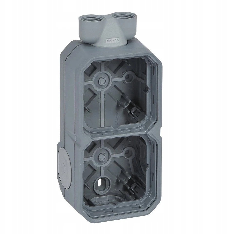 Legrand DĖŽĖ N/T 2 KAMPINIS KABELIS PILKAS N.PLEXO55