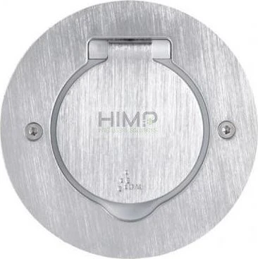 Legrand POKRYWA GNIAZD POJEDYNCZA OKRĄGŁA INOX - 089701