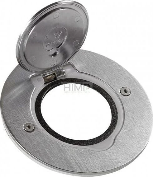 Legrand POKRYWA GNIAZD POJEDYNCZA OKRĄGŁA INOX - 089701