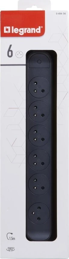 Legrand Sukamasis ilgintuvas 6X2P+Z 1.5M-C/G Legrand 049456 himp