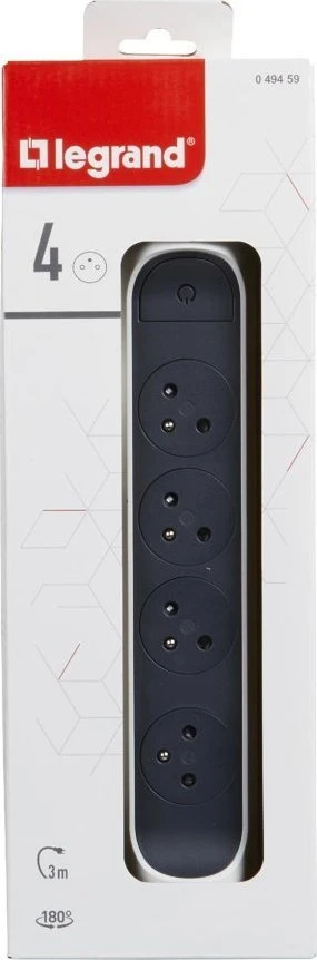 Legrand Rotacinis prailgintuvas 4X2P+Z 3M-B/G 049459 himp