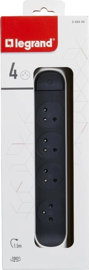 Legrand Sukamasis prailginimo laidas 4X2P+Z 1.5M-B/G Legrand 049446 himp