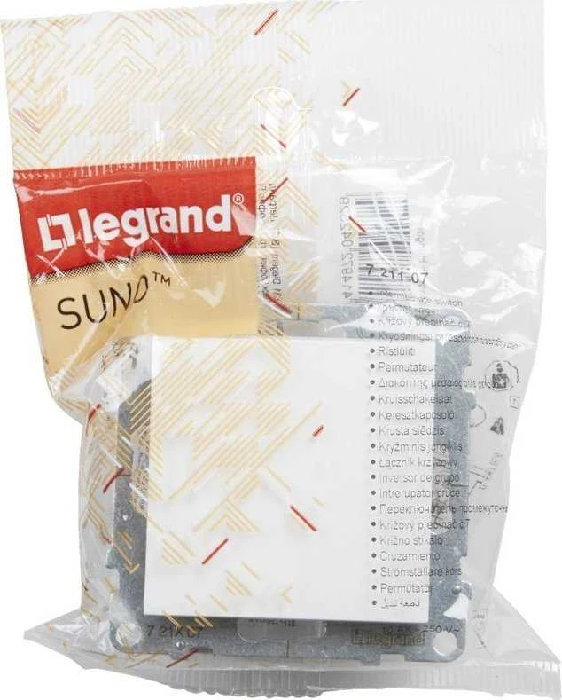 Baltas kryžminis jungiklis Suno Legrand 721107