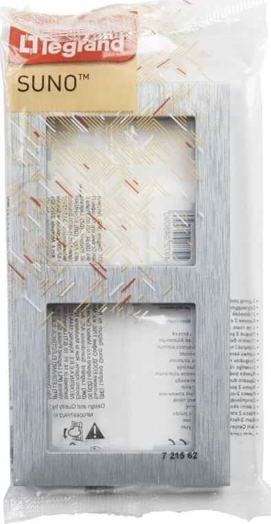 Legrand SUNO Dvigubas rėmelis, šlifuoto aliuminio 721562