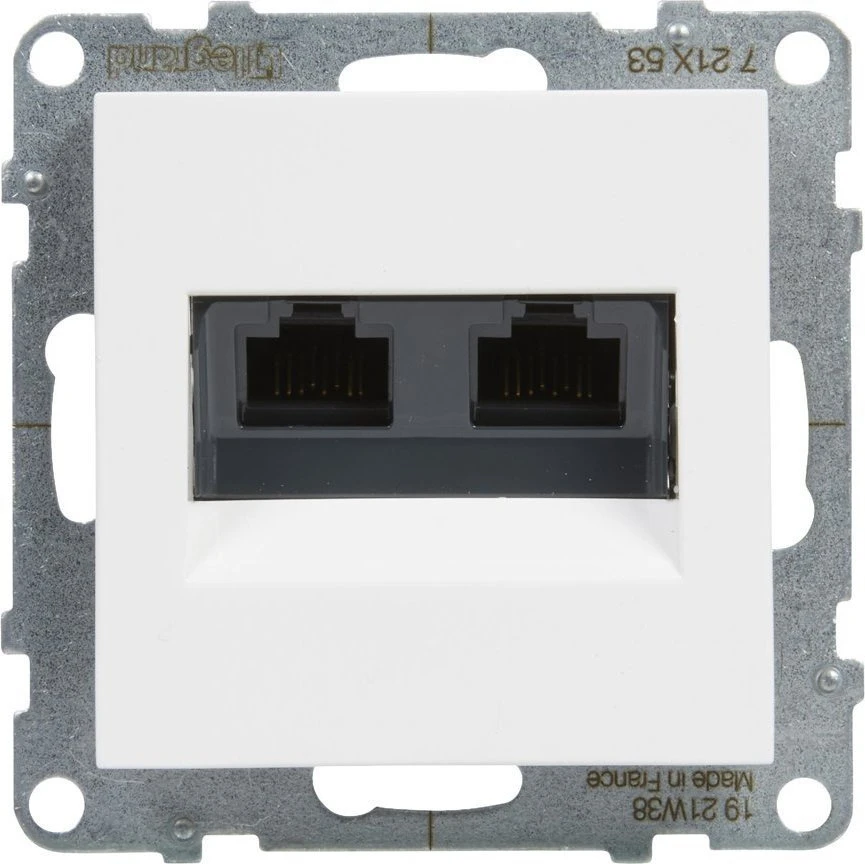 Baltas 2xRJ45 UTP 6 lizdas SUNO Legrand 721153