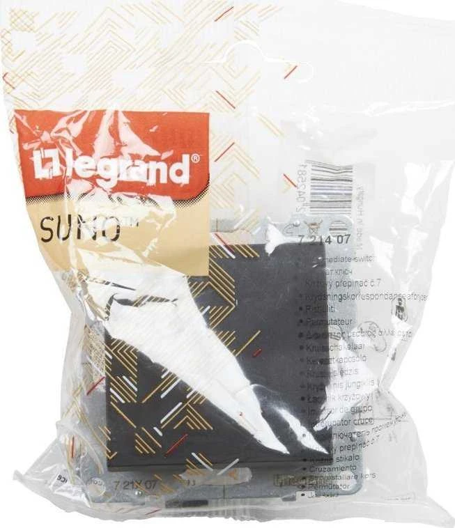 Juodas kryžminis jungiklis Suno Legrand 721407