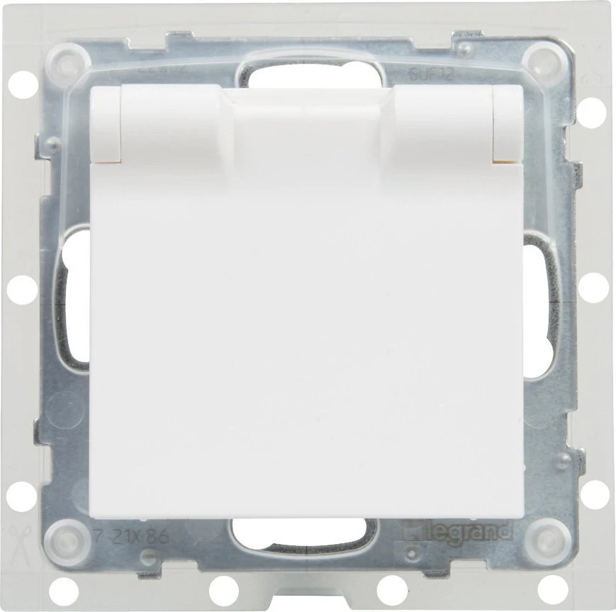 Legrand 2P+Z IP44 16 A 250 V~ automatiniai gnybtai su sklende Baltas (721186)