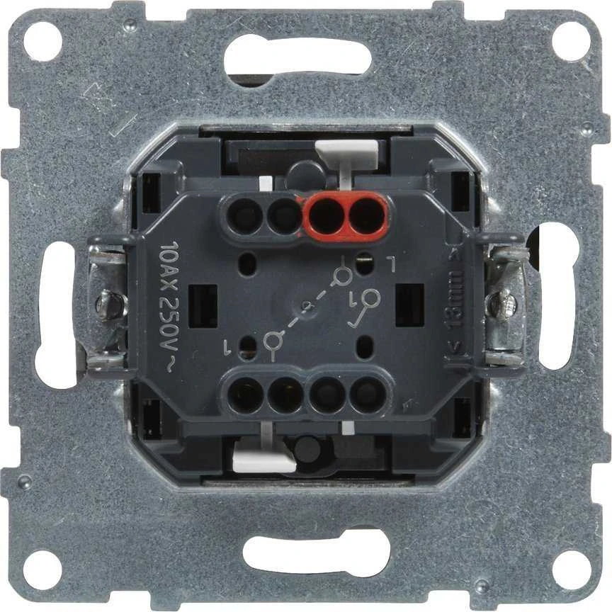 Legrand SUNO - Vienpolis jungiklis - 10 AX - 250 V~ - automatiniai gnybtai, Aluminio - Legrand 721301 hep