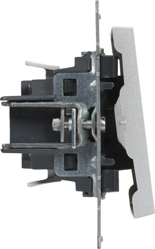 Legrand SUNO - Vienpolis jungiklis - 10 AX - 250 V~ - automatiniai gnybtai, Aluminio - Legrand 721301 hep