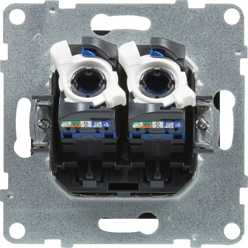 Kompiuterinis lizdas 2 x RJ45 UTP CAT 6 SUNO Legrand 721453 (juoda spalva)