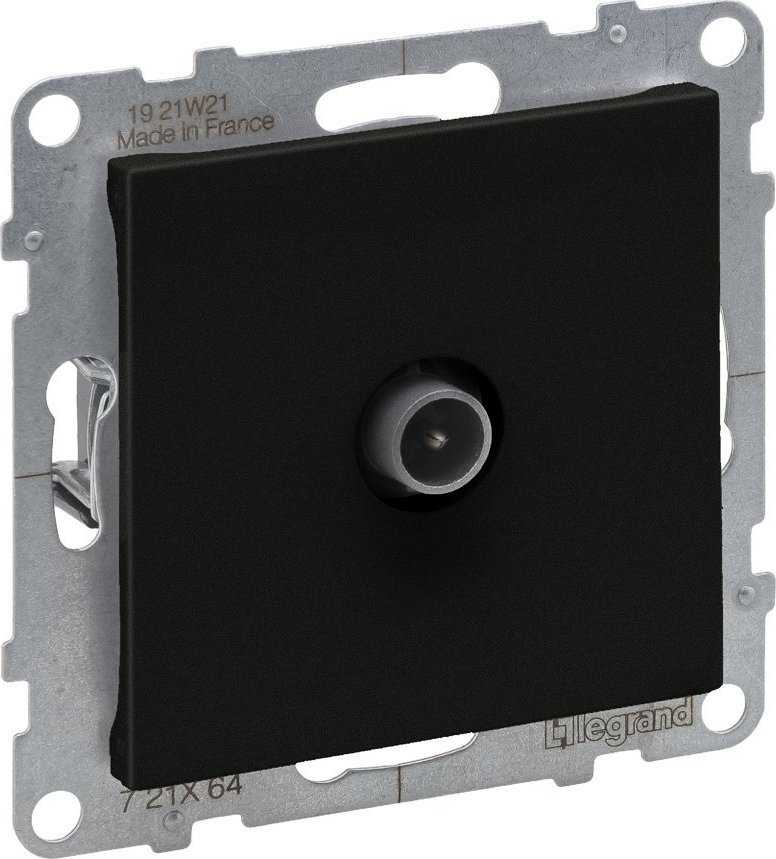 Legrand SUNO - televizoriaus lizdas - galutinis - 1,5 dB, juodas - Legrand 721464 hep