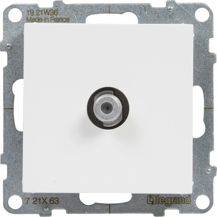 Legrand SUNO televizoriaus lizdas F tipo galutinis 1,5dB baltas 721163