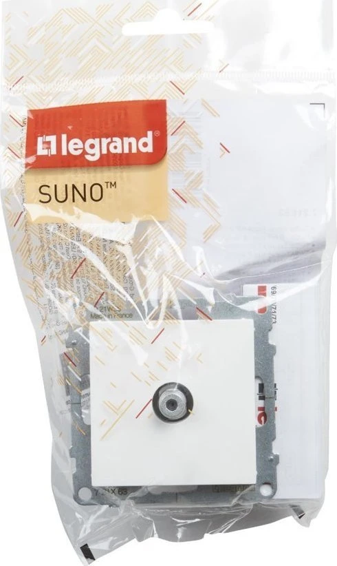 Legrand SUNO televizoriaus lizdas F tipo galutinis 1,5dB baltas 721163