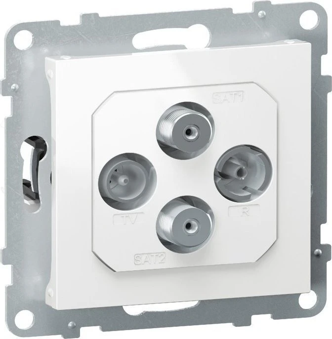 Legrand TV-R-2xSAT galinis antenos lizdas 1,5dB baltas [721170]