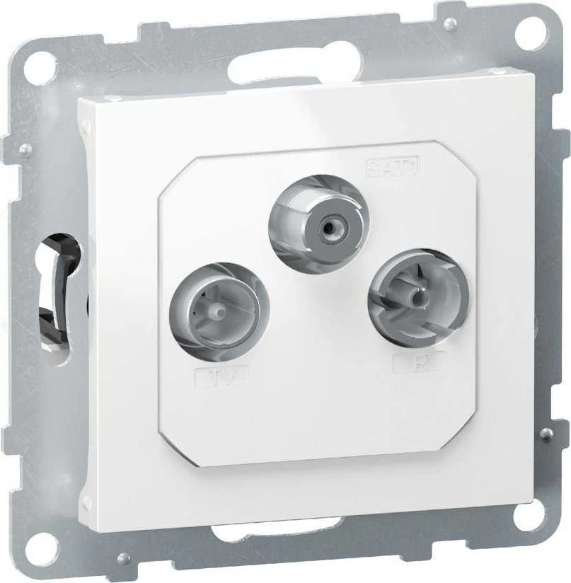 Legrand SUNO TV-R-SAT terminalo lizdas FM+DAB 1.5dB baltas 721167