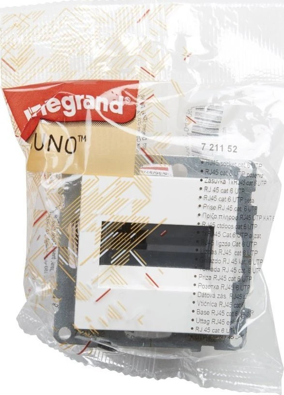 Baltas RJ45 UTP 6 lizdas SUNO Legrand 721152