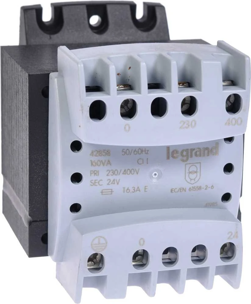 Legrand 160VA 230-400/24V vienfazis transformatorius